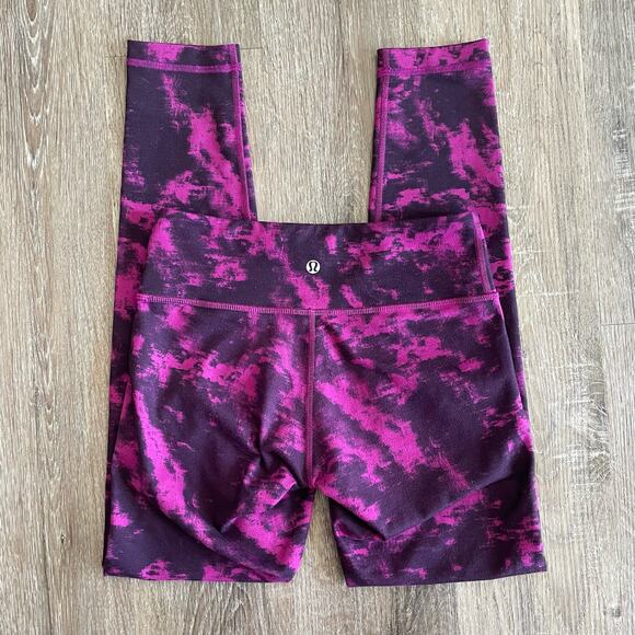 Lululemon Wunder Under Pant Legging Luon Breezie Regal Plum Black- Size: 4 - Picture 5 of 11